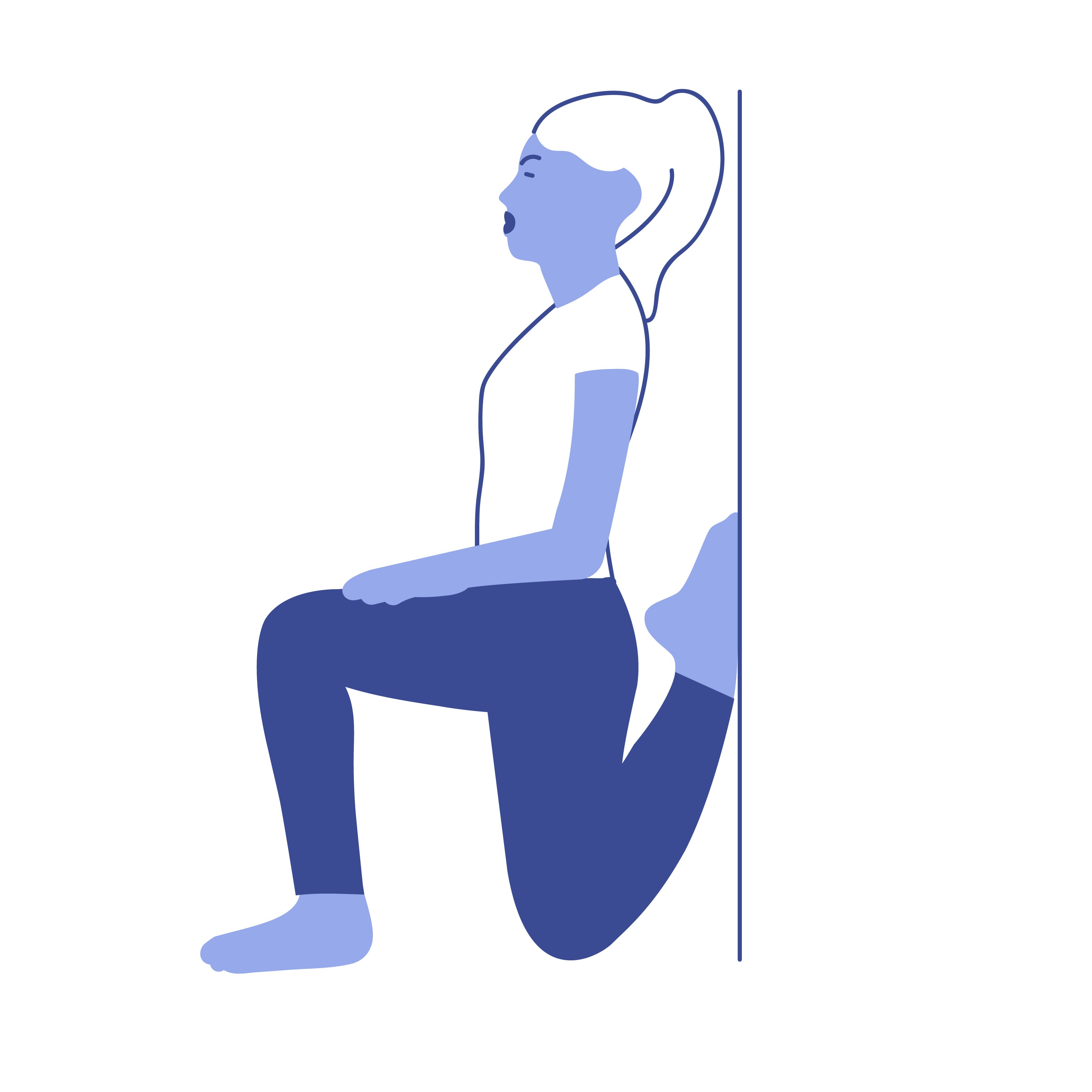 IT Band Stretches: Quad and Hip Wall Stretch it band stretches quad and hip wall stretch