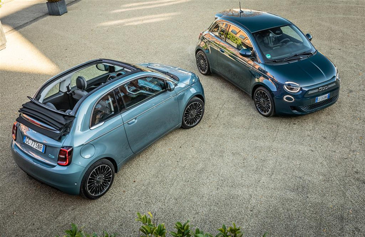 Das Kultauto Fiat 500 gibt es auch als günstiges gebrauchtes E-Auto.