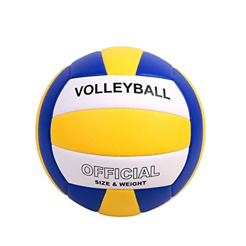 Yanyodo Official Size 5 Volleyball, Soft Indoor Outdoor Volleyball for Game Gym Training Beach Play