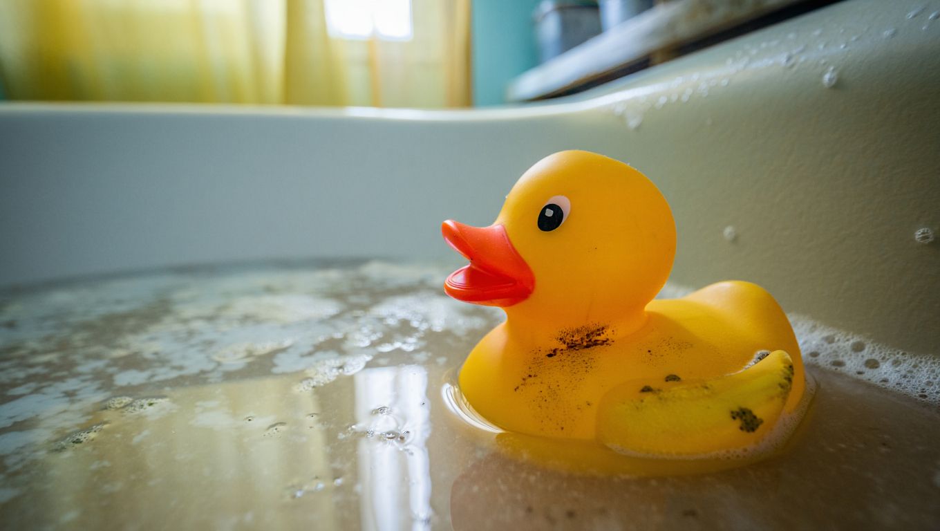 Ce jouet de bain en plastique concentre des bactéries que peu de parents soupçonnent